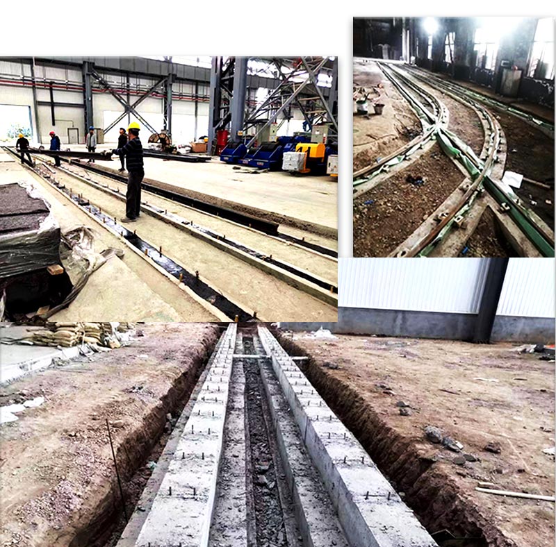 How to install the track of electric rail transfer cart How to install the track of electric rail transfer cart